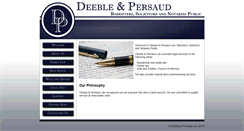 Desktop Screenshot of deeblepersaudlaw.com