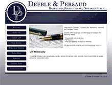 Tablet Screenshot of deeblepersaudlaw.com